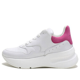 Кроссовки oversized runner sneakers 'white rose pink' Alexander McQueen, белый 586410whrub9373 | white/rose pink