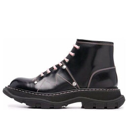 Кроссовки contrast stitch tread lace up boots 'black pink' Alexander McQueen, черный 595469whz881336 | black/pink