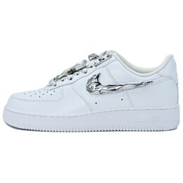 Кроссовки Nike Air Force 1 Skateboarding Shoes Unisex Low-top White/Silver, белый cw2288-111(team335-86金属骑士缝线) | silver white