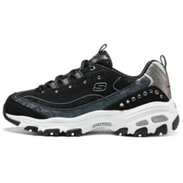 Кроссовки Skechers DLITES Chunky Sneakers Women's Low-top Black, черный 150036-bkgm | black/rubber