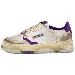 Кроссовки Autry Super Vintage Skateboard Low-Top, белый/фиолетовый avlw-nf06 | white/purple