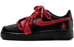 Кроссовки Nike Air Force 1 Skateboard Shoes Unisex Low-Top Black, черный cw2288-001(team55-机能海盗红) | black