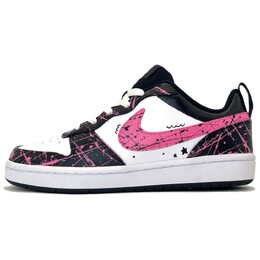 Кроссовки Nike Court Borough Skateboarding Shoes Women's Low-top Black/white/pink, цвет Dancing Ray bq5448-115(team479-舞动射线) | dancing ray