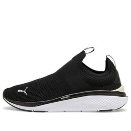 Кроссовки softride pro echo slip-on 'black white' Puma, черный 309982-02 | black/grey fog/white