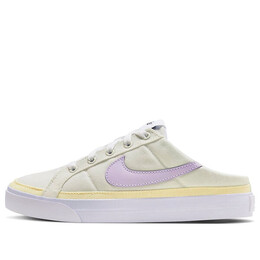 Кроссовки court legacy mule 'light yellow purple' Nike, желтый hj3494-151 | yellow/purple