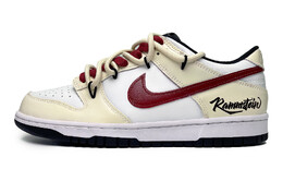 Кроссовки Nike Dunk Skateboarding Shoes Women's Low-top Yellow/red/white, красный cw1590-100(team285-女款川云) | yellow/red