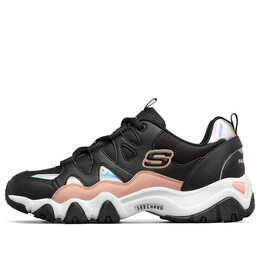 Кроссовки d'lites 2.0 low-top running shoes black/white/pink Skechers, черный 66666312-bkpk | black/white/pink