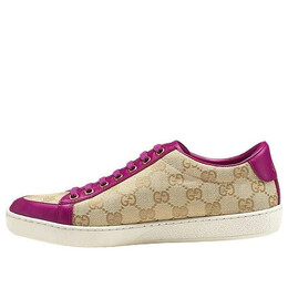 Кроссовки brooklyn gg sneakers 'beige fuchsia' Gucci, бежевый 338883-ftaz0-9766 | beige/fuchsia