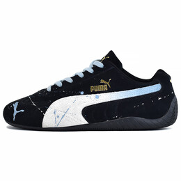 Кроссовки Puma Speedcat Lifestyle Shoes Unisex Low-top University Blue/Black/White, синий 398846-01(team96-男女款雾海) | university blue/black/white