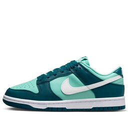 Кроссовки dunk low 'green' Nike, мультиколор dd1503-301 | geode teal/white/emerald rise