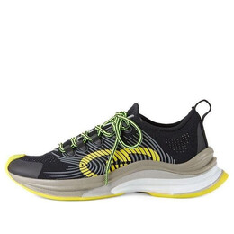 Кроссовки run sneaker 'black yellow beige' Gucci, черный 680939-usm10-8480 | black/yellow/beige