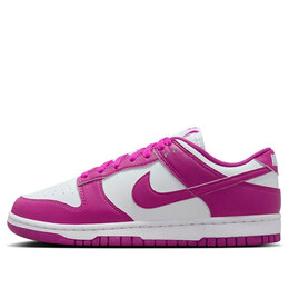 Кроссовки dunk low next nature 'hot fuchsia' Nike, белый dd1873-110 | white/hot fuchsia