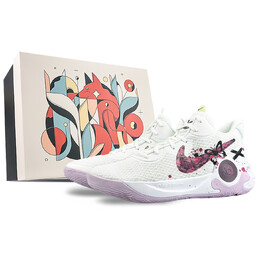 Кроссовки Nike KD Trey 5 X Vintage Basketball Shoes Unisex Mid-top Red, белый dj6922-100(team40-血色蝴蝶sbox) | white