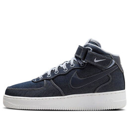 Кроссовки air force 1 mid 'denim' Nike, синий dd9625-400 | blue/multi-color