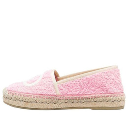 Кроссовки terry cloth espadrilles 'interlocking g - pink dusty' Gucci, розовый 695070-uyr10-5860 | pink/beige