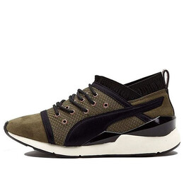 Кроссовки pearl velvet rope 'green' Puma, зеленый 364154-01 | green/black
