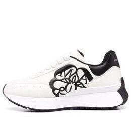 Кроссовки sprint runner lace-up sneakers 'white black' Alexander McQueen, белый 691039wic959061 | white/black