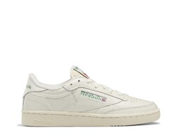 Кроссовки Reebok Club C 85 Vintage, молочный/зеленый 536047 | off white