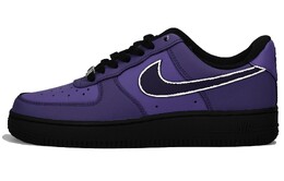 Кроссовки Nike Air Force 1 Skateboarding Shoes Women's Low-top Black/purple, фиолетовый dd8959-001（team33-紫龙虾 女款） | dark purple