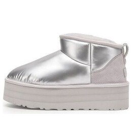 Кроссовки ultra mini platform high shine 'silver' Ugg, серебряный 1144048-slvr | silver