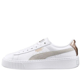 Кроссовки basket platform euphoria rg 'white gray gold' Puma, белый 366814-02 | white/gray/gold