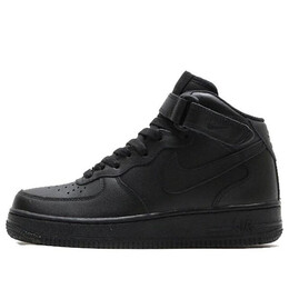 Кроссовки air force 1 '07 mid 'black' Nike, черный 366731-001 | black/black