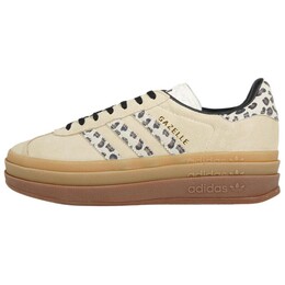 Кроссовки Adidas Gazelle Bold Cream Black Leopard Women's, черный ji1370 | milk white/core black/milk white