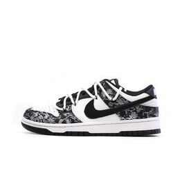 Кроссовки Nike Dunk Skateboarding Shoes Unisex Low-top White/black, белый dd1391-100(team251-dunk龙纹熊猫） | white