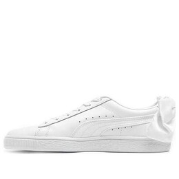 Кроссовки basket bow triple white leather Puma, белый 367319-01 | white