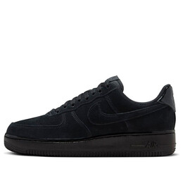 Кроссовки air force 1 '07 'triple black suede' Nike, черный hm9659-001 | black/anthracite/white/black
