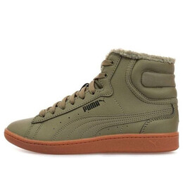 Кроссовки vikky mid l fur Puma, зеленый 368424-02 | army green