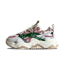 Кроссовки Fila Collina Lifestyle Shoes Women's Low-top Pink/Green, розовый f12w312117fma(team402-国风嫩竹) | light orewood brown/medium soft pink/blue lightning/emerald rise