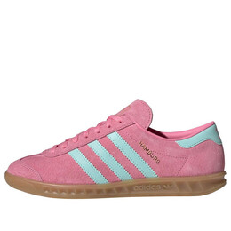 Кроссовки hamburg 'bliss pink semi flash aqua' Adidas, розовый ih5459 | bliss pink/semi flash aqua/gum