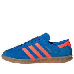 Кроссовки hamburg 'blue bird solar orange' Adidas, синий ih5471 | blue bird/solar orange/gum
