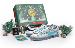 Кроссовки Nike Blazer Skateboard Shoes Unisex Low-Top Gray Blue da6364-101(teamb-男女款未来圣诞m-box)