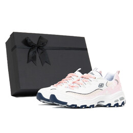 Кроссовки Skechers D"Lites 1.0 Chunky Sneakers Women's Low-top Pink/white, белый 99999863-wnv(team-399渐变樱s-box) | white