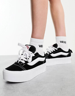 Кеды Vans Knu Stacked Platform, черный/белый 132138925 | black