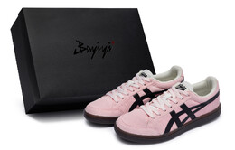 Кроссовки Onitsuka Tiger Advanti Skateboarding Shoes Unisex Low-top Pink/ Black, черный 1183b799-101(team80-男女绒恋s-box) | pink/ black