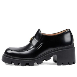 Кроссовки interlocking g loafers 'all black' Gucci, черный 750598-aacat-1000 | black