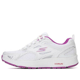 Кроссовки go run consistent 'white purple' Skechers, белый 128075-wpr | whitepurple