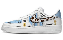 Кроссовки Nike Air Force 1 Skateboarding Shoes Women's Low-top Blue/white, белый/синий dd8959-100(team56-足球世界杯) | white/blue