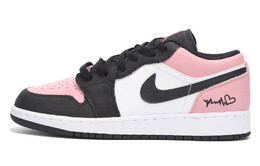 Баскетбольные кроссовки Air 1 Vintage женские с низким верхом розового цвета Jordan, розовый dx4374-008(team59-女款黑爱心x) | pink