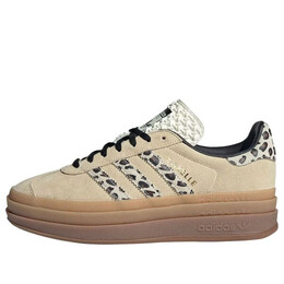 Кроссовки gazelle bold 'cream black leopard' Adidas, белый ji1370 | cream white / core black / cream white