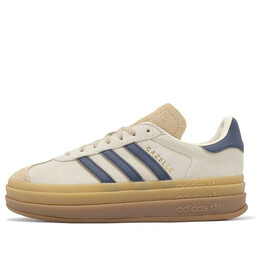 Кроссовки gazelle bold 'night indigo magic beige' Adidas, белый jq5126 | cream white/night indigo/magic beige