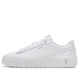 Кроссовки smash platform v2 'triple white' Puma, белый 373035-01 | white/silver