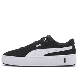 Кроссовки smash platform v2 suede 'black white' Puma, черный 373037-04 | black/white