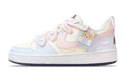 Кроссовки Nike Court Borough Skateboarding Shoes Women's Low-top Pink, синий fv8120-141（team49-酥酥熊） | blue