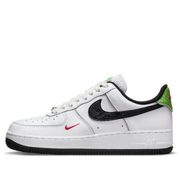 Кроссовки air force 1 '07 lx 'just do it - snakeskin' Nike, белый dv1492-101 | white/black/green