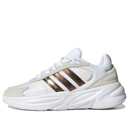 Кроссовки (WMNS) Adidas Ozelle Cloudfoam Lifestyle Running Shoes 'Cloud White Matte Gold', белый h06121 | cloud white / cloud white / matte gold
