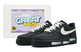Кроссовки Nike Air Force 1 Skateboard Shoes Unisex Low-Top Black White, черный cw2288-001(team322-男女同款白画笔) | black